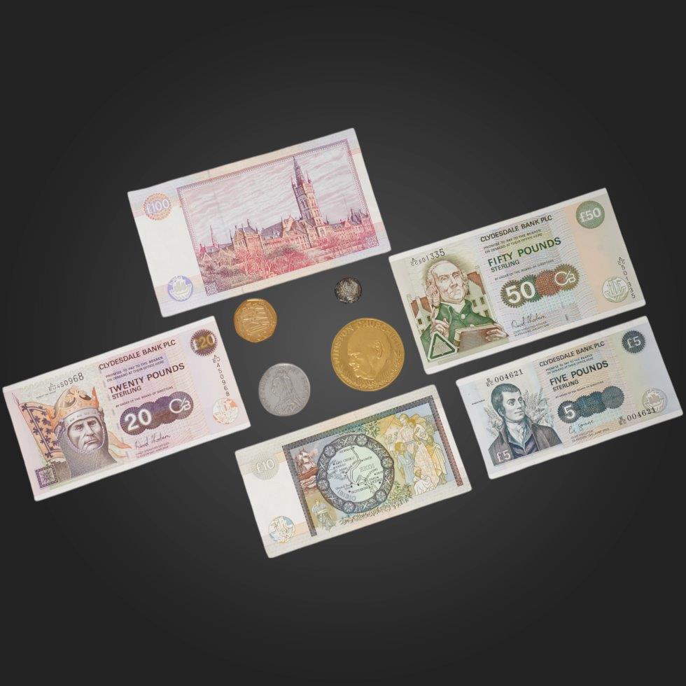 Coins, Banknotes & Stamps