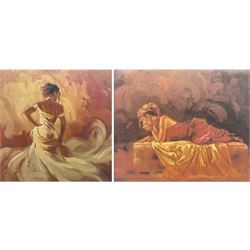 Mark Spain (British 1962-): 'Pure Elegance' and 'Contemplation', two limited edition giclee prints signed and both numbered 44/150, max 74cm x 74cm (2) 