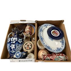 Royal Doulton figure, Lilac Time HN2137, together with other ceramics, in four boxes 