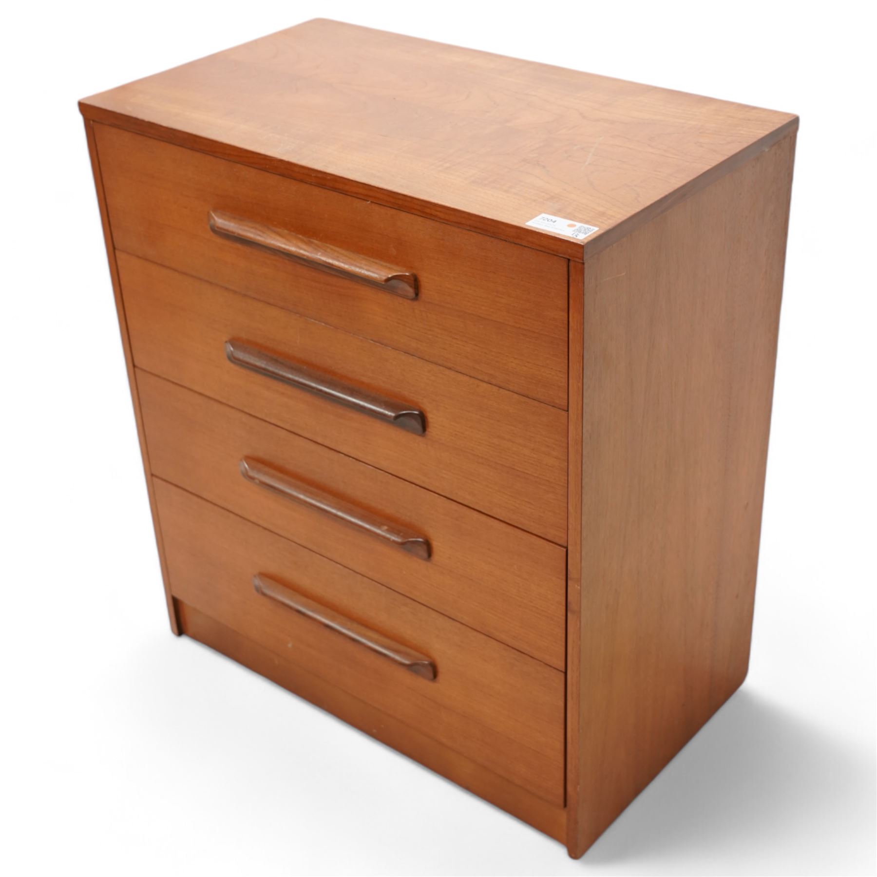 G-Plan - mid-20th century teak chest fitted with four drawers