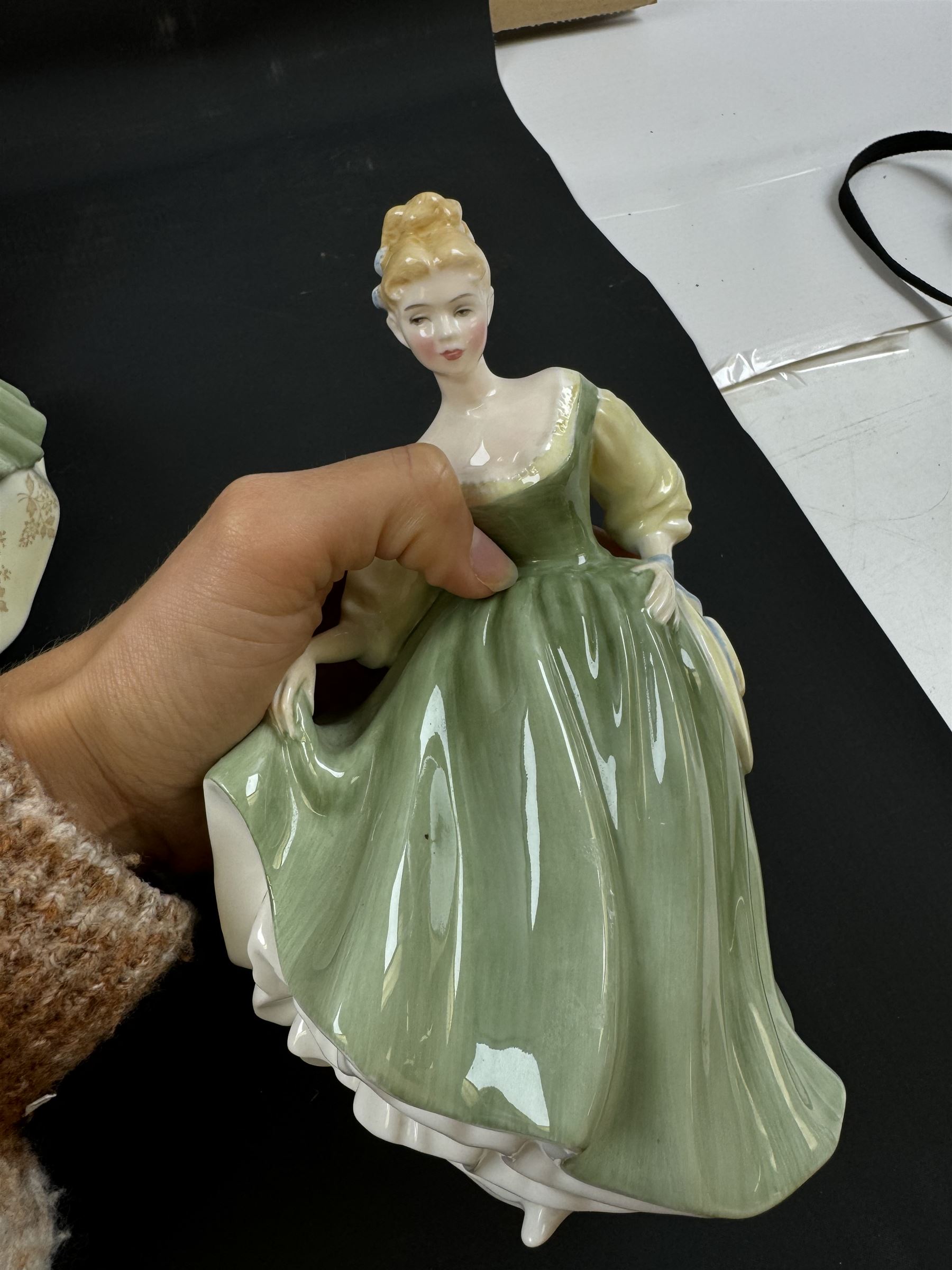 Eight Royal Doulton figures, including Southern Belle, Soiree, Sandra etc 