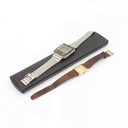 Two wristwatches, to include a Seiko UC-2000 and a Favre Lubra gold plated wristwatch 