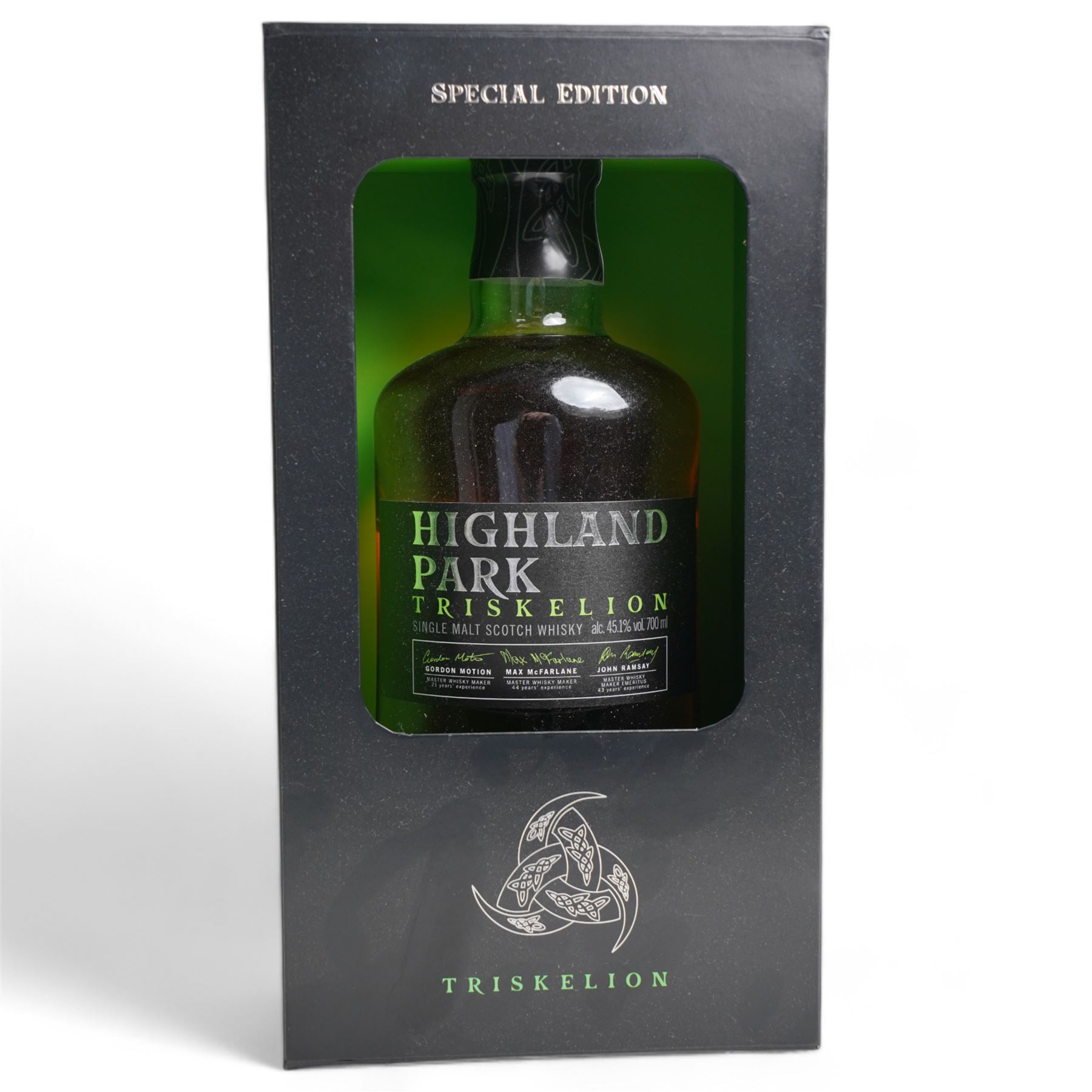 Highland Park Triskelion, special edition single malt Scotch whisky, 70cl, 45.1% vol, boxed and Talisker Neist Point single malt Scotch whisky, 70cl, 45.8% vol, boxed (2)