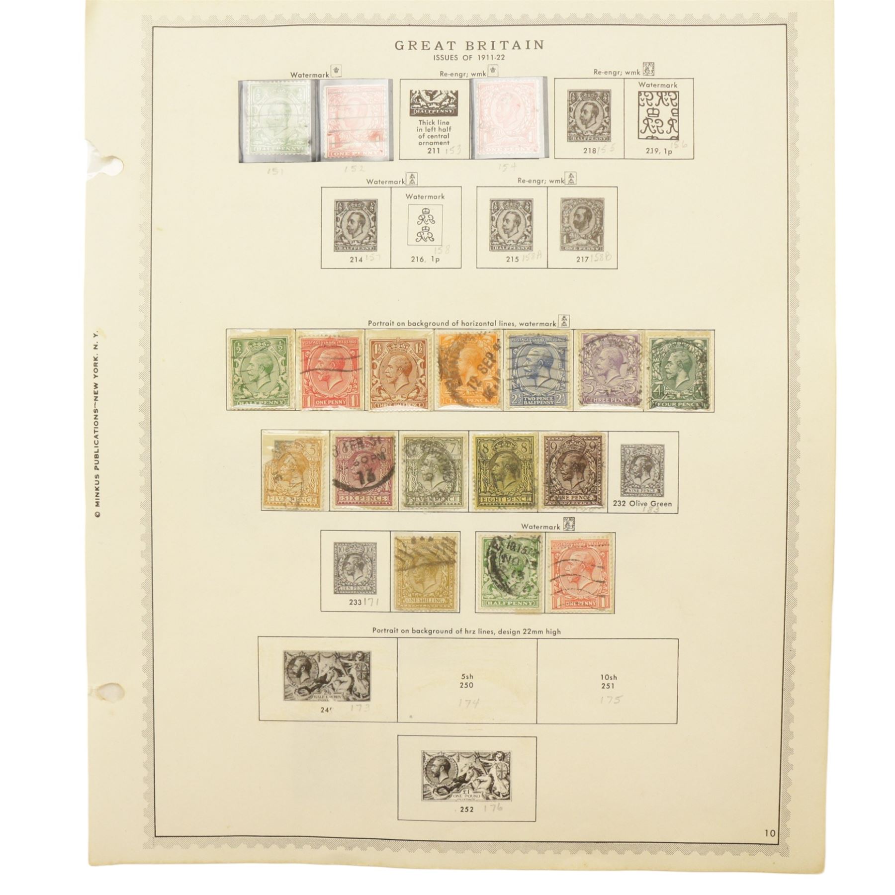 Queen Victoria and later mostly Great British stamps, including imperf penny reds, postal stationary, half penny bantams, King George V five shillings and half crown seahorses etc, housed on pages and cards