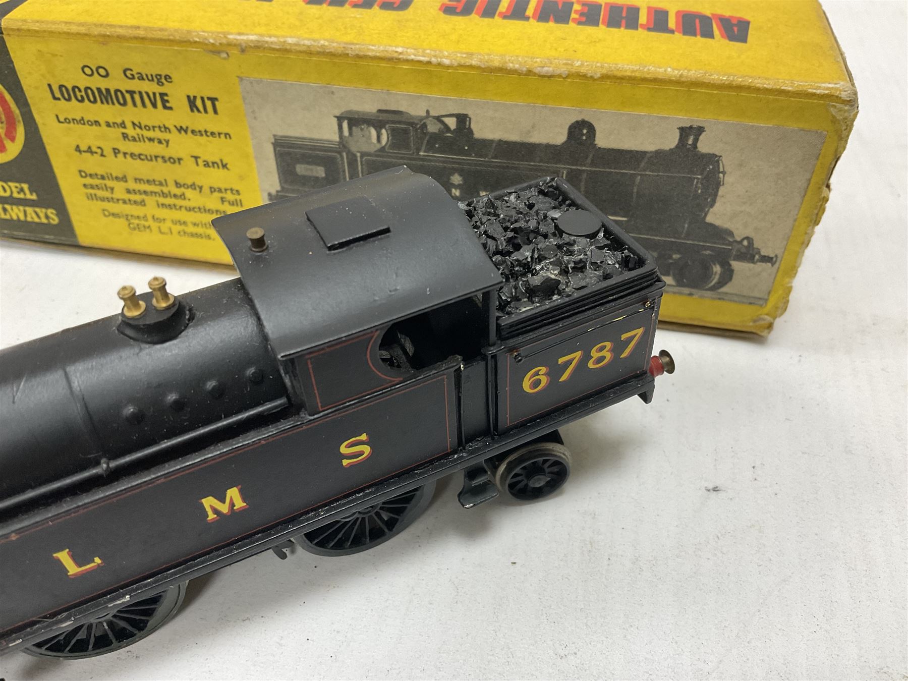 GEM ‘00’ gauge - kit built LNWR/LMS Precursor Tank 4-4-2T locomotive no.6787 finished in LMS black; with original box 