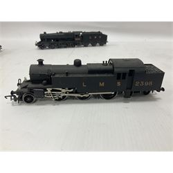 Hornby ‘00’ gauge - Class M7 0-4-0T locomotive no.30111 in BR black; Class 4P 2-6-4T locomotive no.42308 in BR black; Class 264 0-4-0ST ‘Monty’ locomotive no.16020 in LMS black; Class 4P 2-6-4T no.2398 in LMS black; Class 8F 2-8-0 locomotive no.851 in LMS black (5) 