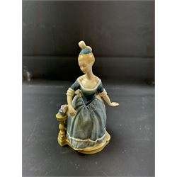 Eight Royal Doulton figures, including Lambing Time, Innocence, Ascot, Alison etc 