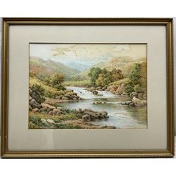 Charles A Bool (19th/20th Century): 'Betws-y-Coed' and 'On the Conway', pair watercolours signed, titled on the mounts 27cm x 37cm (2)