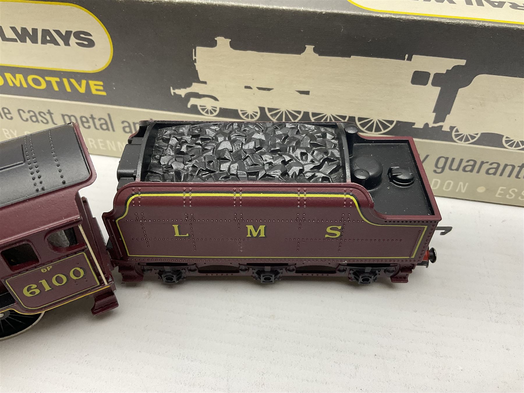 Wrenn '00' gauge - Class 6P (Royal Scot) 4-6-0 locomotive 'Royal Scot' No.6100 in LMS Maroon; smoke deflectors present but not fitted; boxed with instructions.