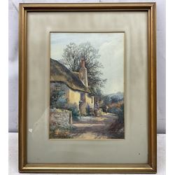 Tom Clough (British 1867-1943): 'Cottage at Coffinsweel near Newton', watercolour signed, titled verso 35cm x 24cm 