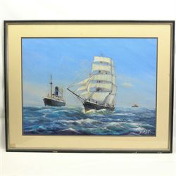 English School (20th Century): Star of India, watercolour and gouache indistinctly signed and dated 1994, 52cm x 70cm 