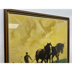 For A Certain Harvest Invest in National Savings, designed by Chambers, framed, H80cm,