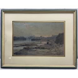 Thomas Swift Hutton (British 1860-1935): On the Beach at North Shields, watercolour signed 24cm x 37cm