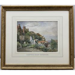 Attrib. Dame Laura Knight (neé Johnson) (Staithes Group 1877-1970): Lansdowne Cottage - Runswick Bay, watercolour signed 21cm x 28cm