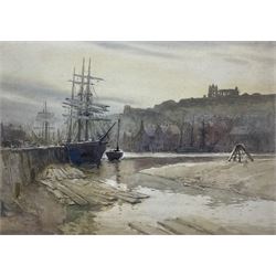 Harry Wanless (British c1872-1934): Sailing Vessels in Whitby Harbour, watercolour unsigned 34cm x 47cm
Provenance: direct from the artist's family, part of a collection never previously seen on the market