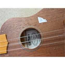 Falcon G3N acoustic guitar and a Clifton Sopran ukulele