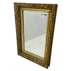 Small gilt framed ornate wall mirror