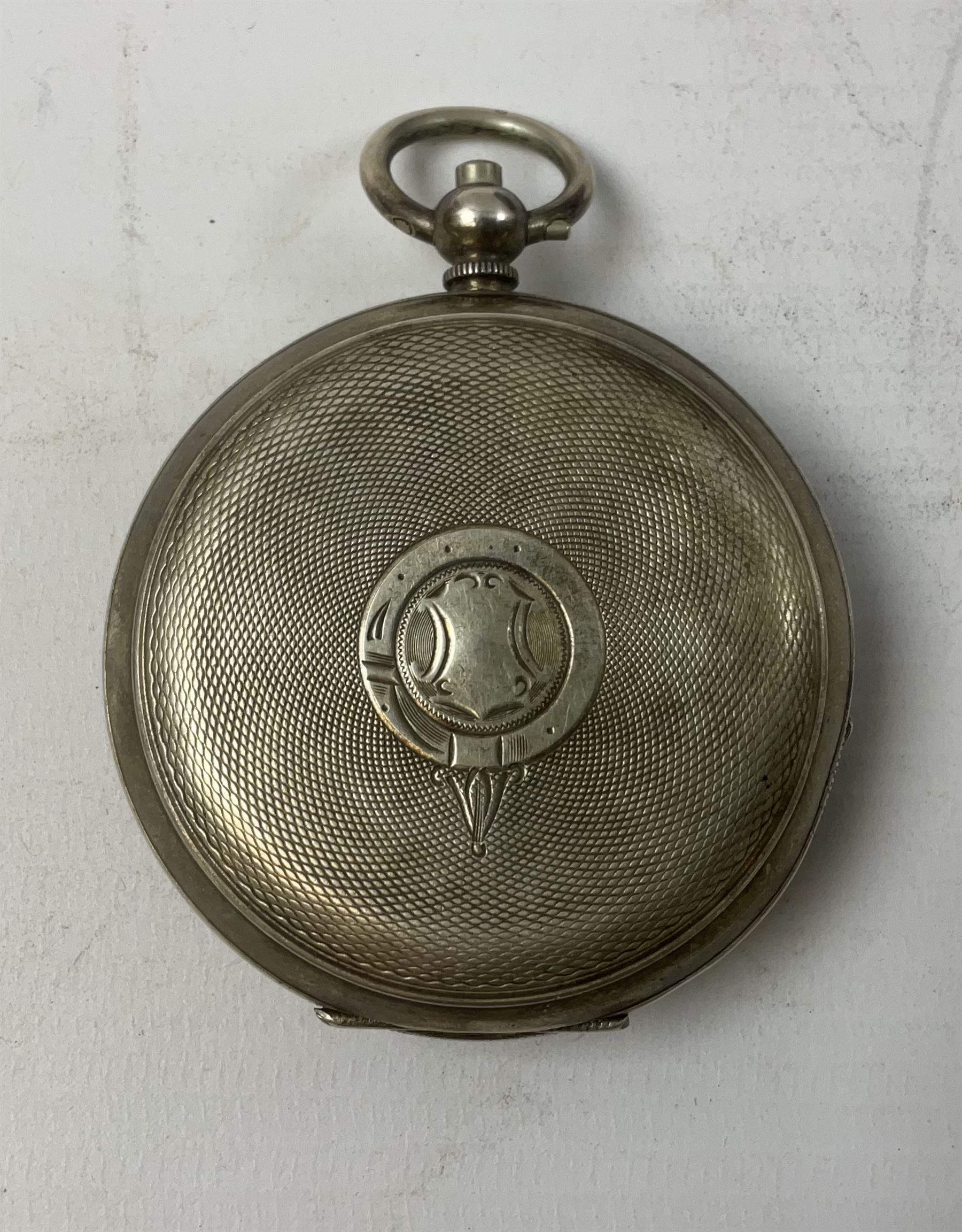 Silver cased pocket watch