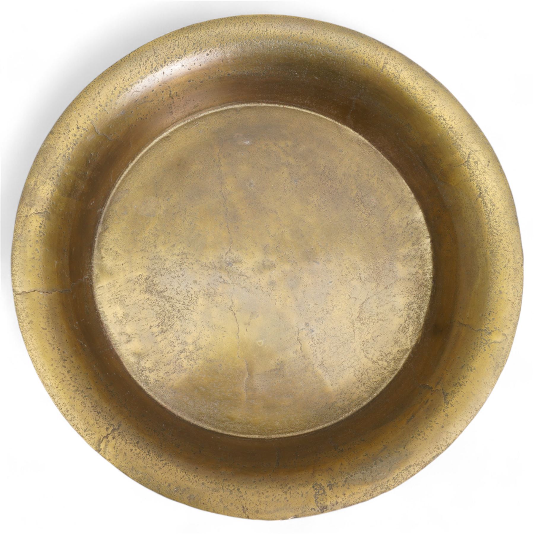 Antique style large pedestal bowl, in antique bronze finish, D50cm x H25cm 