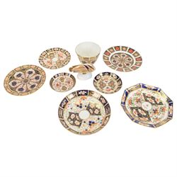 Royal Crown Derby plate in 1128 imari pattern, together with imari bowl, and other Royal C...