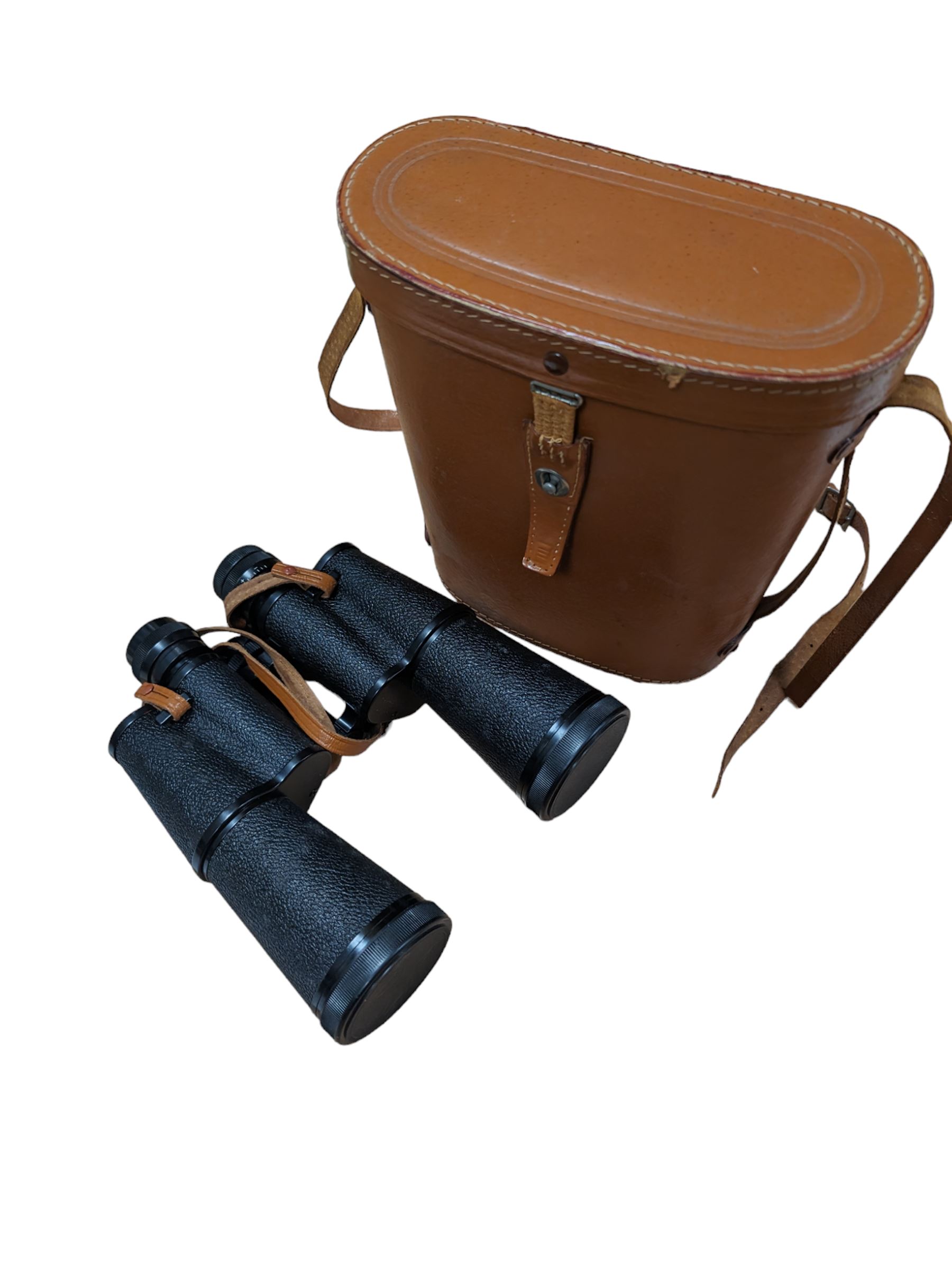 Pair of Lieberman & Gortz super field binoculars 25x55, in fitted case