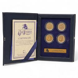 'Australia's Prestige Gold Sovereign Collection' comprising four gold full sovereign coins...