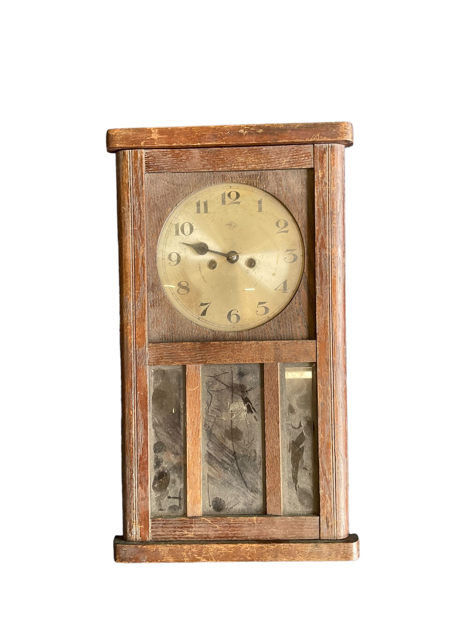 Four early 20th century wall clocks