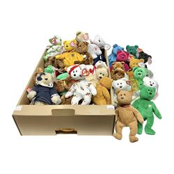 Fifty Ty Beanie babies, including Dublin, Haunt, Star, Premier, Valentine, Fuzz etc 