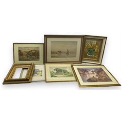 Alan Thorpe Haymaking watercolour, together with a selection of other watercolours to incl...