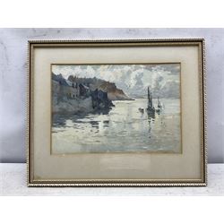 Harry Wanless (British c1872-1934): Fishing boats off the Coast, watercolour signed 23cm x 33cm
Provenance: direct from the artist's family, part of a collection never previously seen on the market