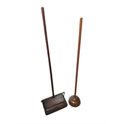 Ewbank carpet sweeper and a copper washing dolly