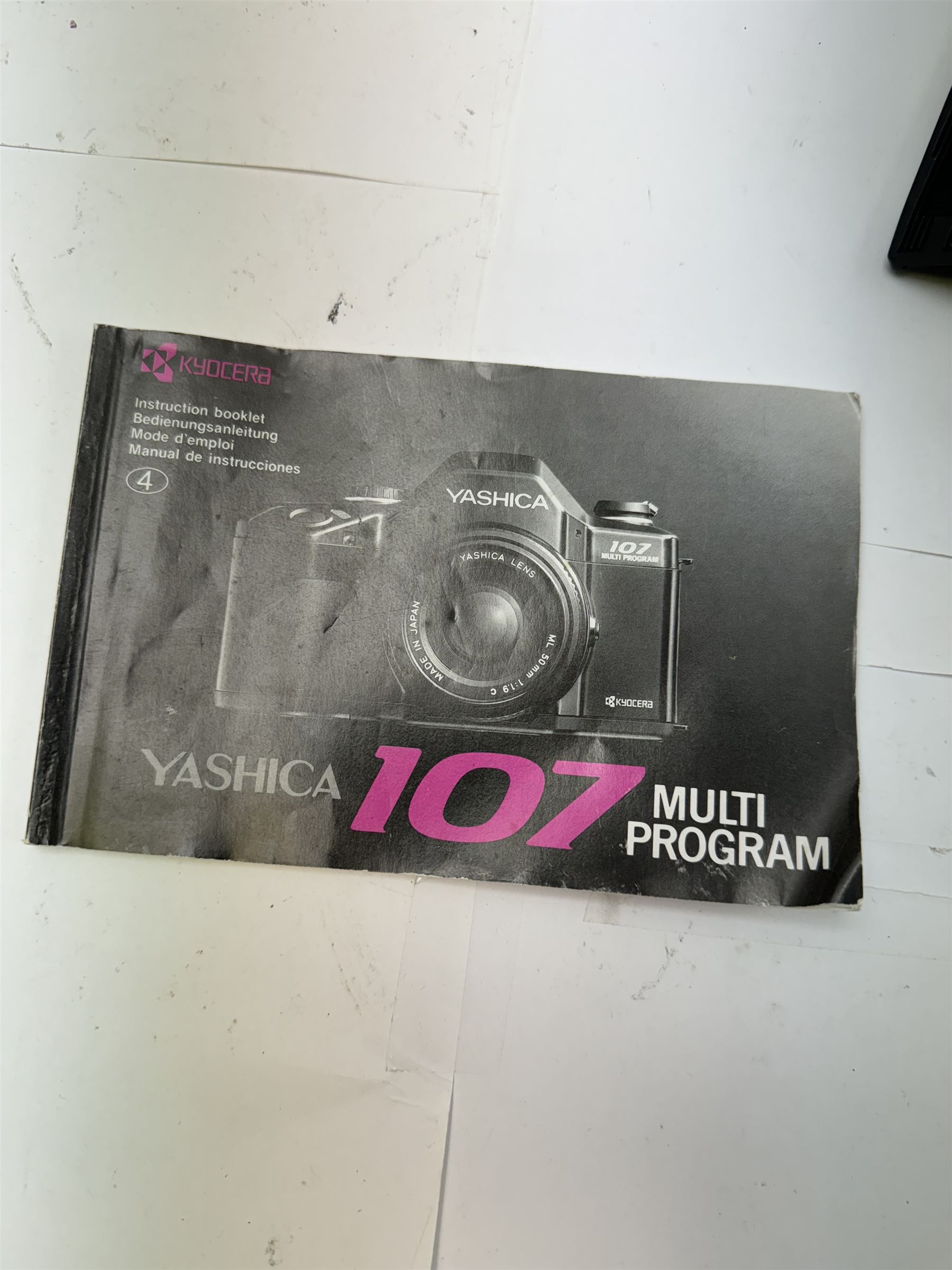 Seven Yashica SLR cameras, comprising two 270 Auto Focus camera bodies serial nos. 016343 & 014624, a 300 Auto Focus serial no. 013055, each with Yashica AF 28-70mm 1:3.5-4.5 lenses, 200 AF camera body serial no. 412426, with an AF 50mm 1:18 lens, 230 AF camera body serial no. 0172124, with an AF 35-105mm 1:3.5-4.5 Macro lens, 107 Multi Program serial no. 5042008, with a MC Zoom 35-70mm 1:3.5-4.5 lens and a 108 Multi Program camera body serial no. 5016848