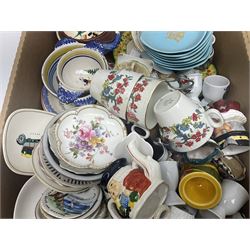 Collection of ceramics, to include Hornsea dinner wares, other tea services, trinket dishes etc, in four boxes 