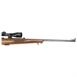 SECTION 1 FIREARMS CERTIFICATE REQUIRED - Anschutz .22lr 1422 bolt action rifle, with 58cm smooth barrel, chequered pistol grip stock, fitted with Nikko Stirling Silver Crown 4 x 40 scope, overall L110cm, serial no.12567625