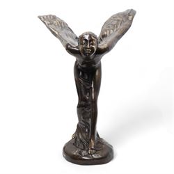 After Charles Sykes (1875-1950): 20th century hollow cast patinated bronze model depicting...