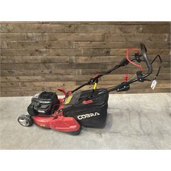 Cobra 575iS petrol lawnmower, electric start, with battery and charger