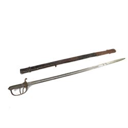 Victorian artillery officer's sword by Henry Wilkinson Pall Mall London, with 89cm steel b...