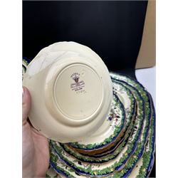 Masons Oakland pattern dinner service for twelve, including dinner plates, side plates, covered dishes etc  