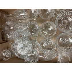 Large collection of ceramics and glassware, including Portmeirion etc, in six boxes 