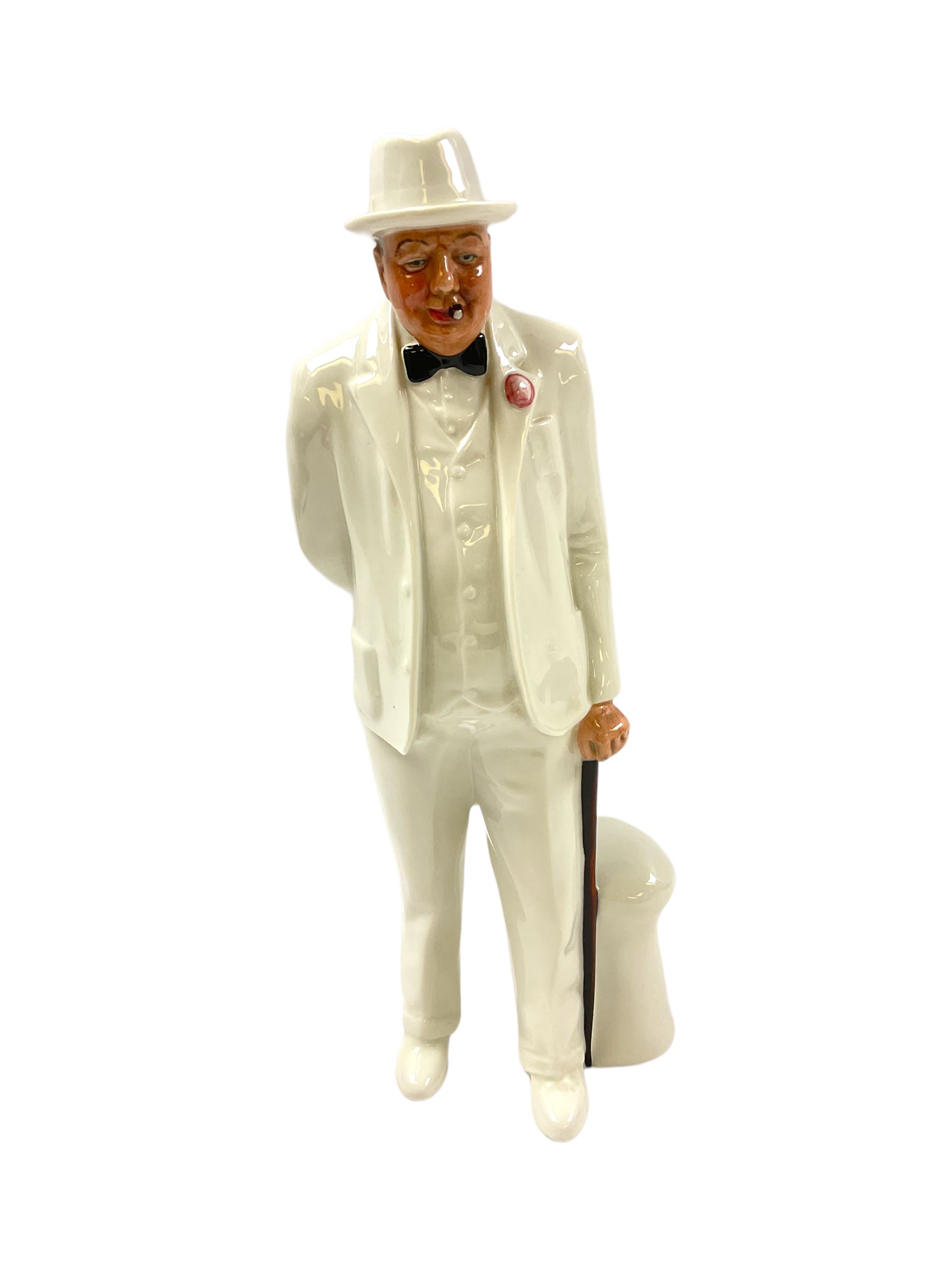 Royal Doulton figure, Sit Winston Churchill modelled by Adrian Hughes HN3057, H26cm