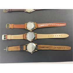 Seven manual wind wristwatches including Tissot, MuDu, Record, Roamer, Ramino, Aerolux and Vertex and three automatic wristwatches including Tissot Seastar, Penguin and Carronade