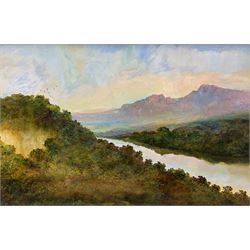 Bruce Kendall (British Contemporary): 'The River Eden', oil on board signed, titled verso ...