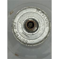 Industrial 'Benjamin' type grey enamel centre light fitting