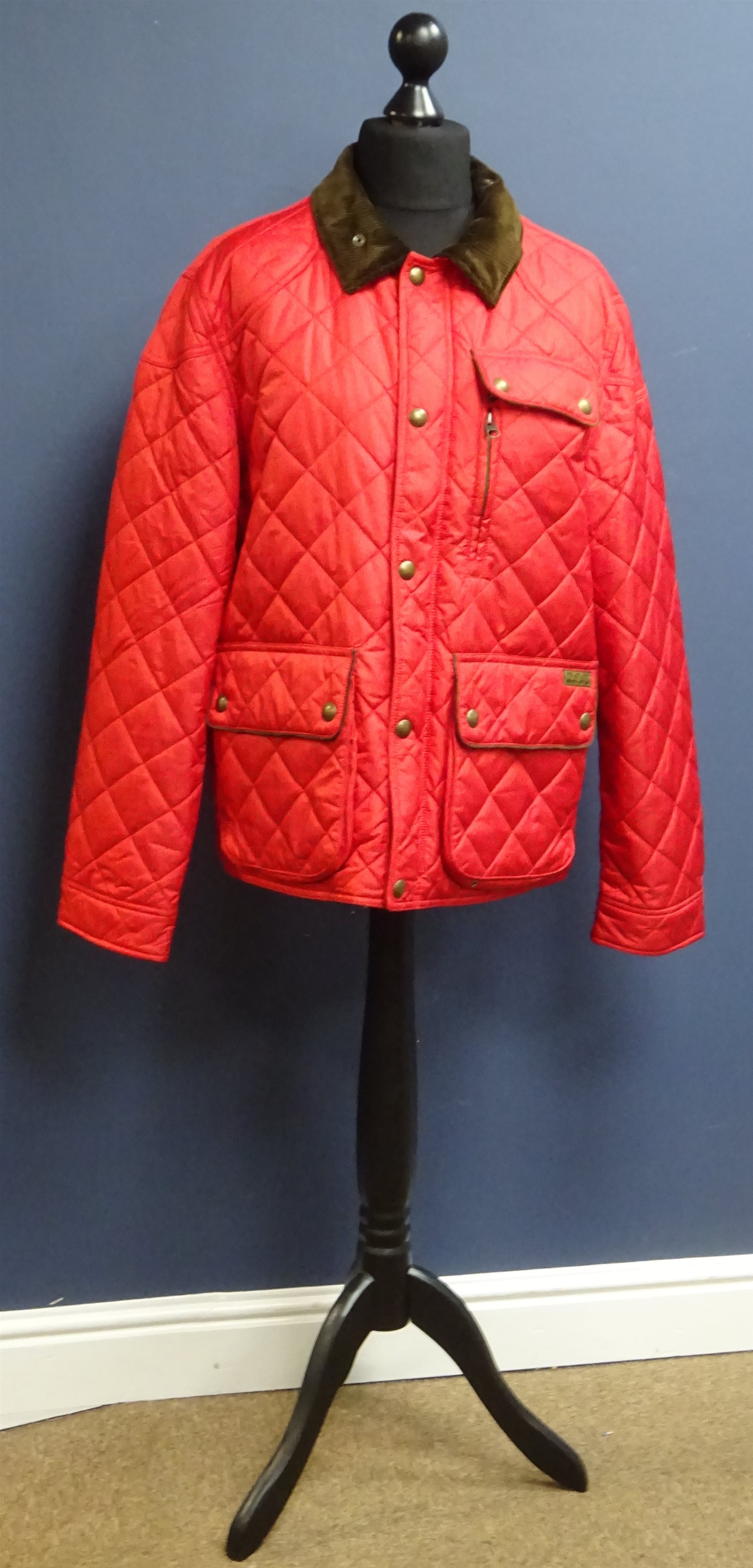 polo quilted car coat