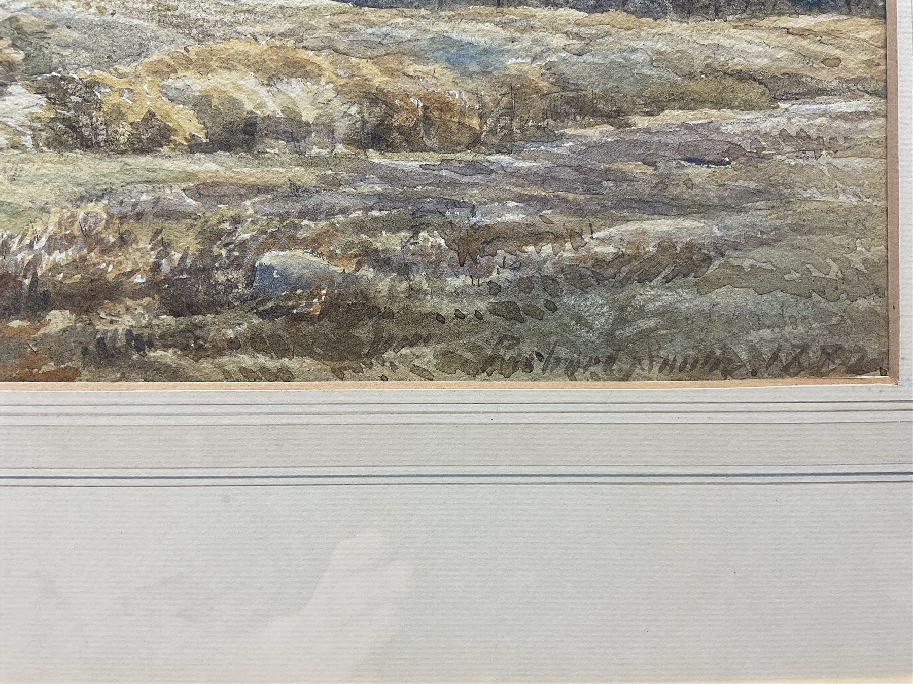 Richard Smith (British 19th century): Panoramic Rural Landscape, watercolour signed and dated 1888, 33cm x 49cm