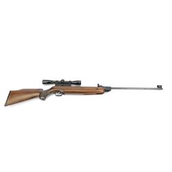  Weihrauch model HW85 air rifle, Kal.4.5, with Nikko Stirling Silver Crown 4 x 32 scope, overall L117cm, serial no. 1082555