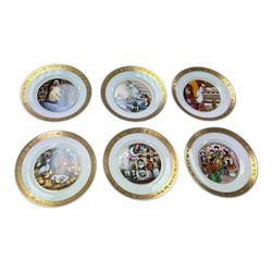 Royal Copenhagen, six Hans Christian Andersen transfer printed decorative plates, D19cm