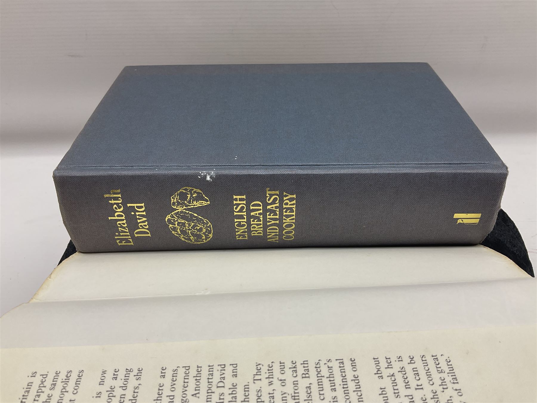 Three books of cookery interest by Elizabeth David comprising 'Italian Food', 'English Bread and Yeast Cookery' and 'South Wind Through the Kitchen'