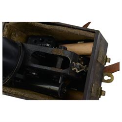 WWII Air Ministry MK IX.A 127.41 bubble sextant, in original fitted case, together with a Kelvin and Hughes Periscopic sextant no. 2134, in wooden case (2)