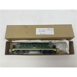 Hornby Dublo - 3-rail 3234 Deltic Type Diesel Co-Co locomotive 'St. Paddy' No.D9001 in BR two-tone green; in later unassociated plain box